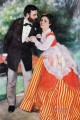 アルフレッドとマリー・シスレーの巨匠ピエール・オーギュスト・ルノワールの肖像